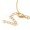 Brass Pave Clear Cubic Zirconia Cross Pendant Necklaces for Women NJEW-K381-04G-3