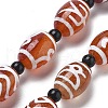 Tibetan Style dZi Beads Strands G-NH0037-C05-01-1