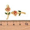 304 Stainless Steel Enamel Pendants STAS-U061-09G-3