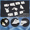 Unicraftale 10Pcs 10 Style 201 Stainless Steel Pendants STAS-UN0036-64-3