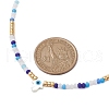 Glass Beaded Necklaces NJEW-JN04896-03-4