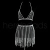 Plastic Imitation Pearl Sexy Body Chains Suits WGABBBD-03-1