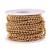 PVD Vacuum Plating 304 Stainless Steel Ball Chains CHS-F009-01E-G-2