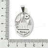 Non-Tarnish 201 Stainless Steel Pendants STAS-U003-17P-3