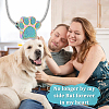Paw Print Urn Ashes Necklace NJEW-WH0024-01RC-7