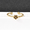 304 Stainless Steel Cuff Rings for Women RJEW-H250-01G-2