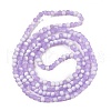 Frosted Crackle Glass Beads Strands GLAA-U001-4mm-M04-3