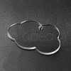 Transparent Acrylic Blank Pendants TACR-Z003-01F-4