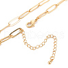 Brass Paperclip Chain Necklace Making X-KK-S356-575-NF-1