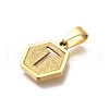 304 Stainless Steel Charms STAS-H227-01G-T-2