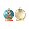 Christmas Alloy Enamel Pendants ENAM-D047-07G-02-1