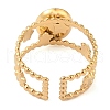 Oval Natural Agate Finger Rings RJEW-Z057-11G-06-3