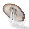 Printed Natural Agate Slice Stone Ornament DJEW-M011-04B-3