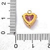 304 Stainless Steel Rhinestone Pendants STAS-P386-01G-03-3