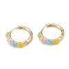 Brass Enamel Clip-on Earrings EJEW-D274-06G-1