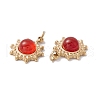 Natural Mixed Stone Charms STAS-H168-07G-4