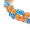 Glass Seed Beads Stretch Bracelets for Women BJEW-MZ00120-3