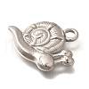 304 Stainless Steel Pendants STAS-P381-08P-2