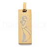 Ion Plating(IP) 304 Stainless Steel Pendants STAS-Z098-38G-1