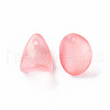Transparent Spray Painted Imitation Jade Glass Charms GLAA-T016-36-F02-2