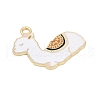 Alloy Enamel Pendants PALLOY-V003-03G-02-2
