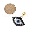 Handmade Glass Seeds European Dangle Charms PALLOY-MZ00349-04-2