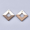 Resin & Walnut Wood Pendants RESI-S358-28A-2