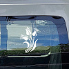 4Pcs 4 Styles PET Waterproof Self-adhesive Car Stickers DIY-WH0308-225A-036-5