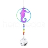 Stainless Steel with Glass Beaded Hanging Pendant Decorations PW-WG36566-02-1