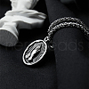 Fashionable Stainless Steel Praying Hands Pendant Necklaces for Women's Daily Wear UQ1773-2