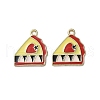 Alloy Enamel Pendants FIND-O003-04G-1