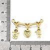 Brass Micro Pave Cubic Zirconia Pendants KK-Q066-15B-G-3