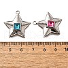 304 Stainless Steel Pendants STAS-Q346-08P-3