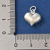 925 Sterling Silver Heart Charms with Jump Rings FIND-U013-05S-02-3