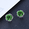 Alloy Rhinestone Stud Earrings WG72A22-02-1