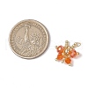 Glass Seed Beaded Butterfly Pendants PALLOY-MZ00562-3