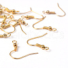 Golden Color Brass Earring Hooks X-EC135Y-NFG-3