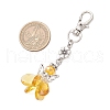 Angel Glass Pendant Decorations HJEW-MZ00261-06-3