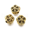 Rack Plating Flower Brass Beads KK-M079-06G-1