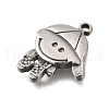 304 Stainless Steel Pendants STAS-Q362-01C-P-2