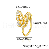 925 Sterling Silver Pave Clear Cubic Zirconia Nose Rings WG4393-5-1
