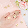 Beebeecraft 10Pcs 2 Style Rack Plating Brass Cler Cubic Zirconia Pendants KK-BBC0004-60-3