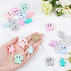 ARRICRAFT 20Pcs 10 Style Silicone Beads Sets SIL-AR0001-09-3