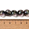 Handmade Dichroic Foil Glass Beads Strands DICH-U001-11F-4
