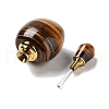 Natural Tiger Eye Dropper Bottles DJEW-K024-01G-08-3
