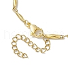 304 Stainless Steel Rectangle Link Chain Bracelets for Women Men BJEW-JB10272-02-4