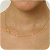 Brass Initial Link Chain Necklaces for Women FS-WG848C9-19-1