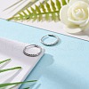 Anti-Tarnish Unisex Rhodium Plated 925 Sterling Silver Hoop Earrings EJEW-AA00271-06P-6