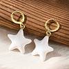 Brass Hoop Earrings EJEW-S251-02A-G-3