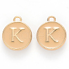 Golden Plated Alloy Enamel Charms ENAM-S118-06K-1